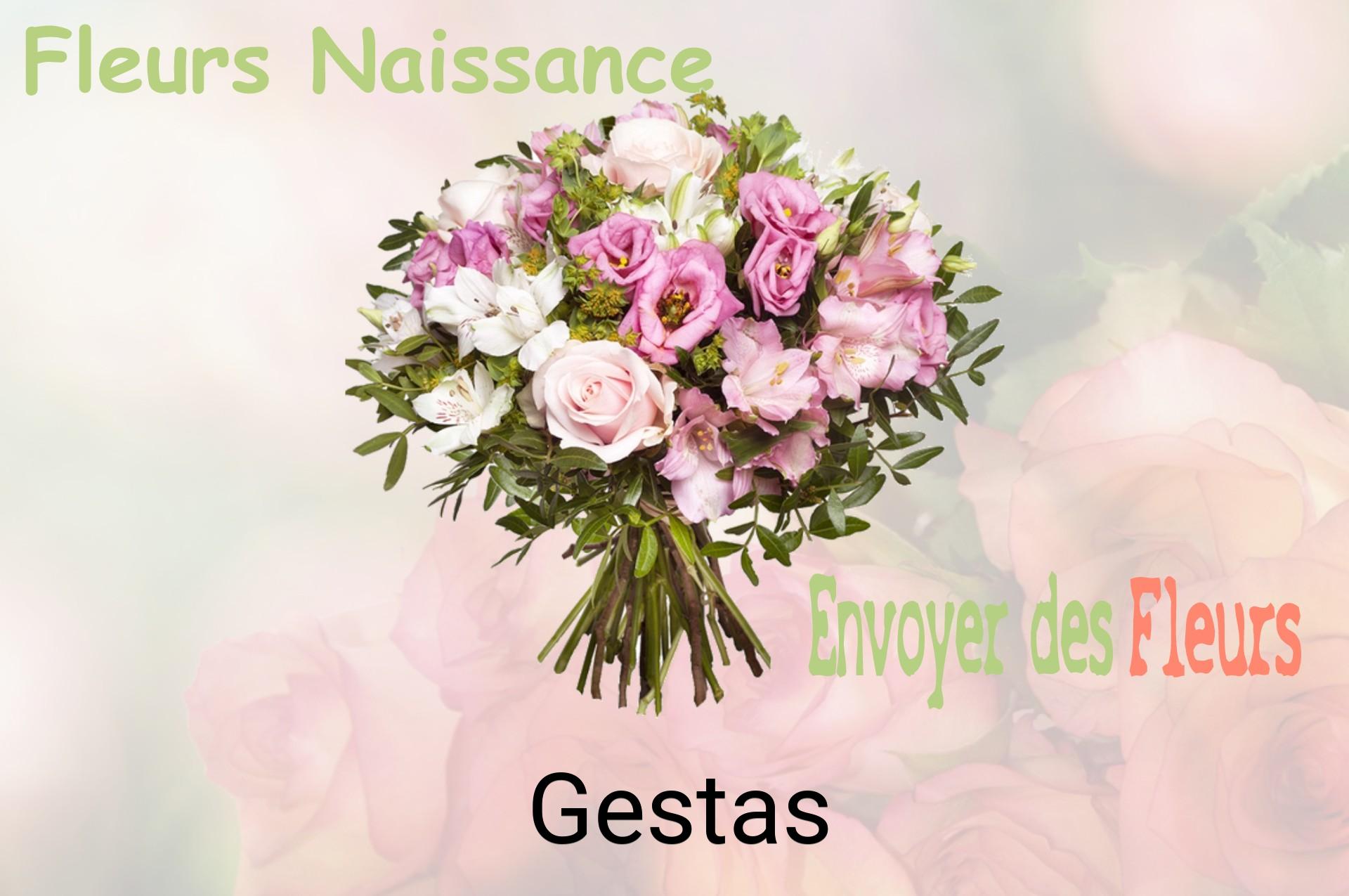 Bouquet de fleurs de naissance livré à Gestas